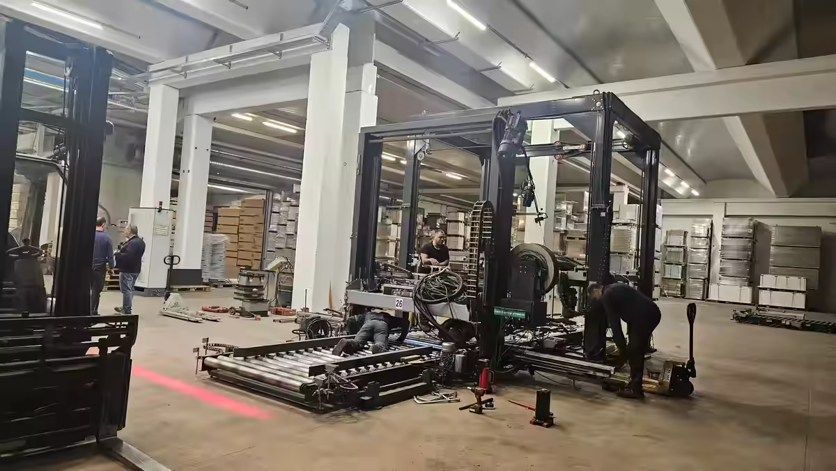 Automatic line relocation in northern Italy
